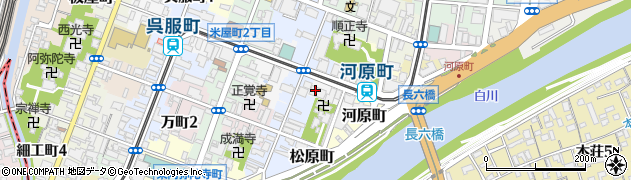 熊本県　事業引継ぎ支援センター周辺の地図