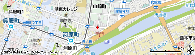 熊本県熊本市中央区通町周辺の地図