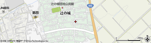 熊本県益城町（上益城郡）辻の城周辺の地図