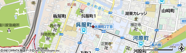 呉服町駅周辺の地図