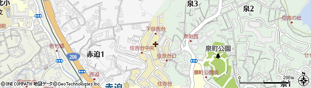 長崎県長崎市住吉台町周辺の地図