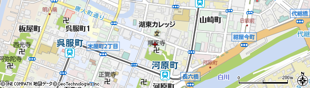 マンマチャオ熊本上鍛冶屋町店周辺の地図