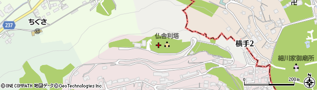花岡山周辺の地図