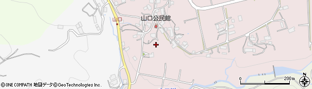 長崎県諫早市飯盛町山口周辺の地図