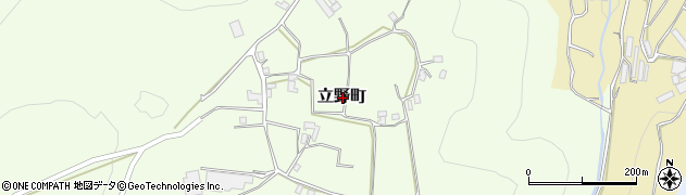 長崎県島原市立野町周辺の地図