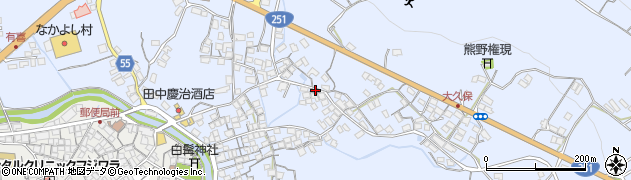 長崎県諫早市松里町周辺の地図