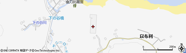 高知県土佐清水市以布利周辺の地図