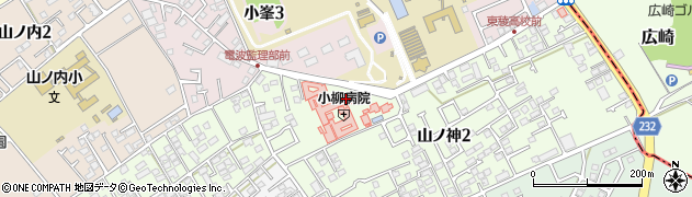 小柳病院周辺の地図