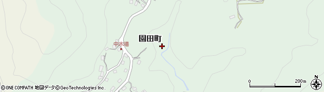 長崎県長崎市園田町周辺の地図