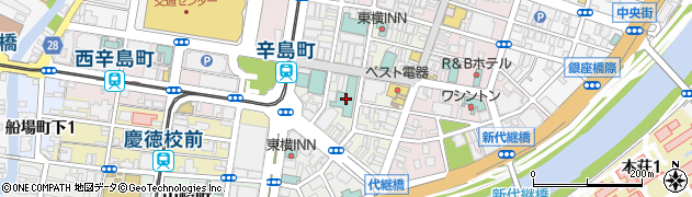 カンデオホテルズ熊本新市街周辺の地図