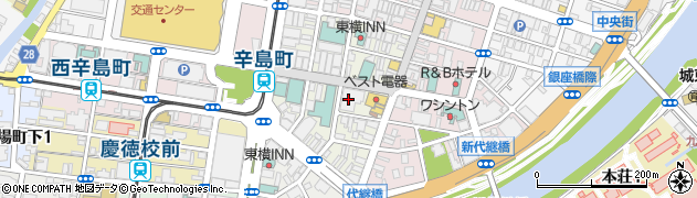 １２３　新市街店周辺の地図