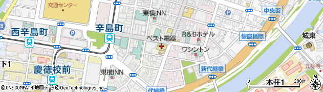 三光写真店新市街本店周辺の地図