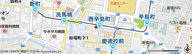 タイムズカー熊本桜町バスターミナル前店周辺の地図