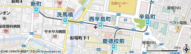 熊本県熊本市中央区辛島町64周辺の地図
