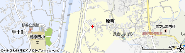 長崎県島原市原町371周辺の地図