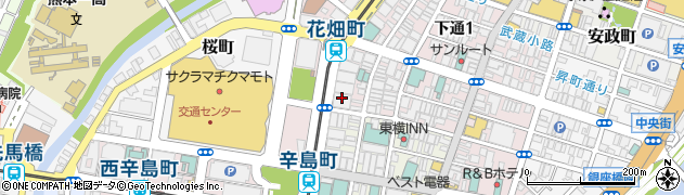 フコク生命保険相互会社　熊本支社周辺の地図