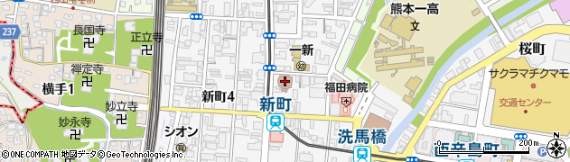熊本市手をつなぐ育成会　事務局周辺の地図