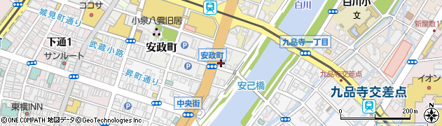 株式会社損害保険リサーチ　熊本支社周辺の地図