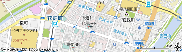 セブンイレブン熊本下通１丁目店周辺の地図