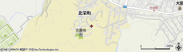 北栄台公園周辺の地図