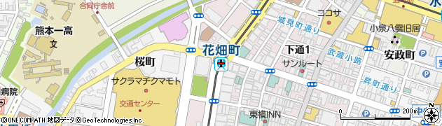 花畑町駅周辺の地図