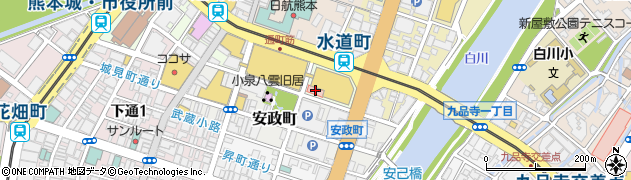 熊本内科病院（杏仁会）周辺の地図