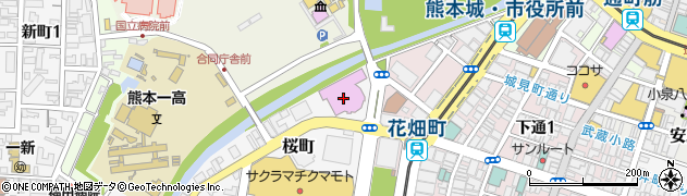 市民会館シアーズホーム夢ホール（熊本市民会館）周辺の地図