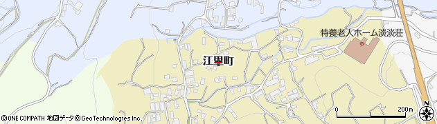 長崎県島原市江里町周辺の地図