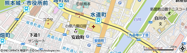 株式会社鶴屋百貨店　東館地下１階生活の木周辺の地図