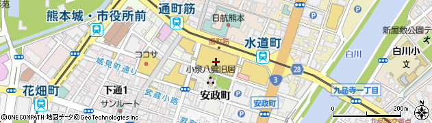 株式会社鶴屋百貨店　本館地下２階海老の宮川周辺の地図