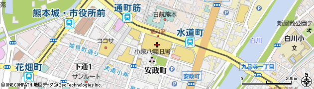 株式会社鶴屋百貨店　本館地下１階源吉兆庵周辺の地図