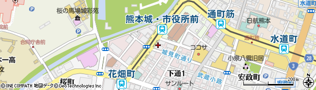 三菱電機ビルソリューションズ株式会社　熊本支店周辺の地図