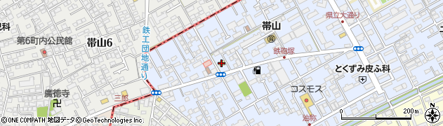 ローソン熊本健軍町店周辺の地図