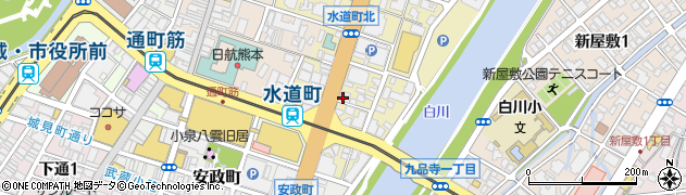 米白餅本舗水道町本店周辺の地図