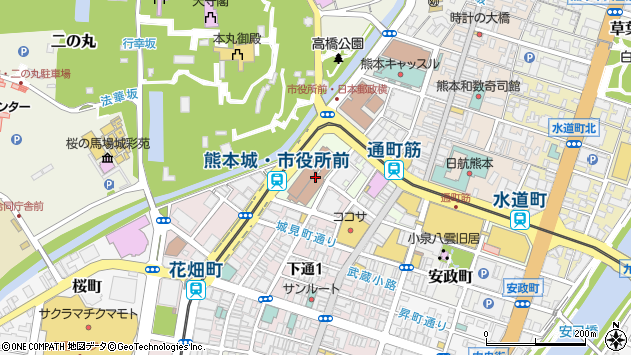 〒861-0000 熊本県熊本市西区（以下に掲載がない場合）の地図