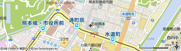 熊本市現代美術館　ミュージアムショップ周辺の地図