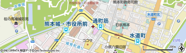三井住友信託銀行熊本支店・熊本中央支店周辺の地図