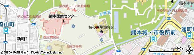 有限会社高田蒲鉾　熊本城桜の小路店周辺の地図
