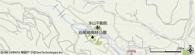 白糸滝不動院周辺の地図
