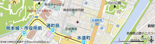 熊本県熊本市中央区上通町5周辺の地図