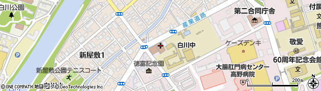 熊本市消防局　火災・災害情報周辺の地図