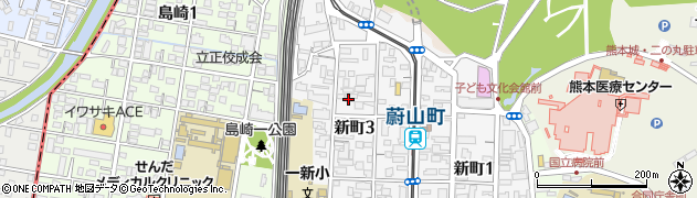 熊本整骨院周辺の地図