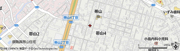 熊本北帯山郵便局 ＡＴＭ周辺の地図