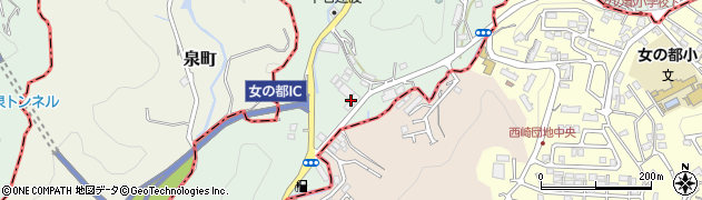 長崎県庁交通局　長与営業所周辺の地図