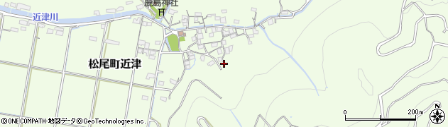 熊本県熊本市西区松尾町近津206周辺の地図