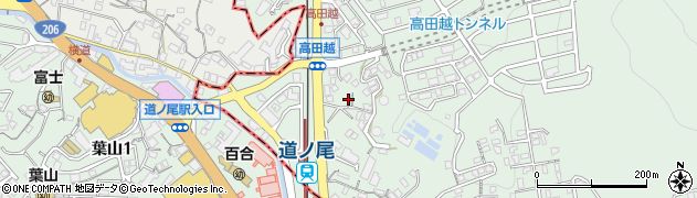 クリーニングサービスほり道ノ尾本店周辺の地図