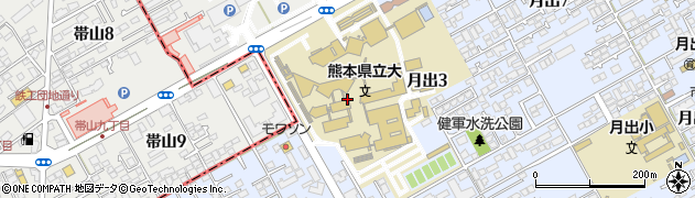 熊本県立大学　総務課財務班会計担当周辺の地図