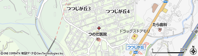 長崎県長崎市つつじが丘周辺の地図