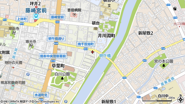 〒860-0842 熊本県熊本市中央区南千反畑町の地図