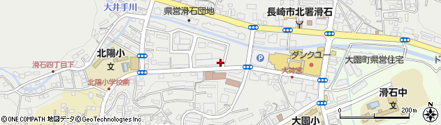 長崎県長崎市滑石周辺の地図